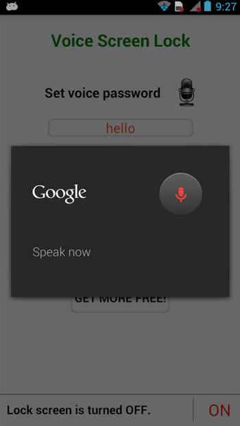 Voice Screen Lock for Android