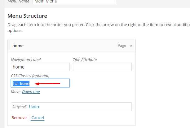 fa home Font Awesome Example