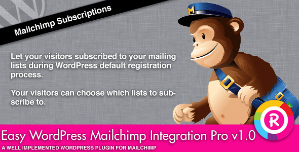Easy WordPress Mailchimp Integration Pro