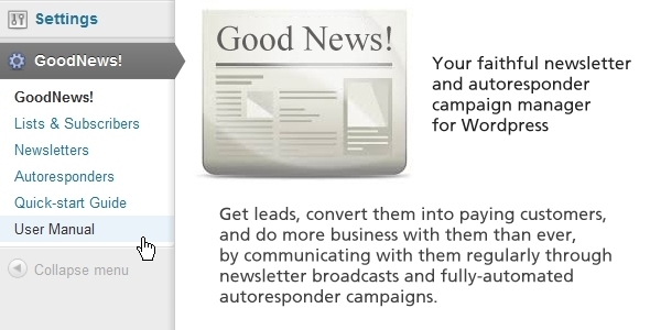 GoodNews! - Newsletter and Auto-responder Manager