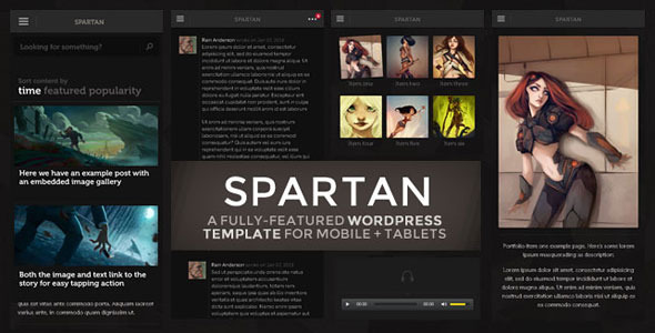 Spartan A Fully-featured theme for Mobile Tablets