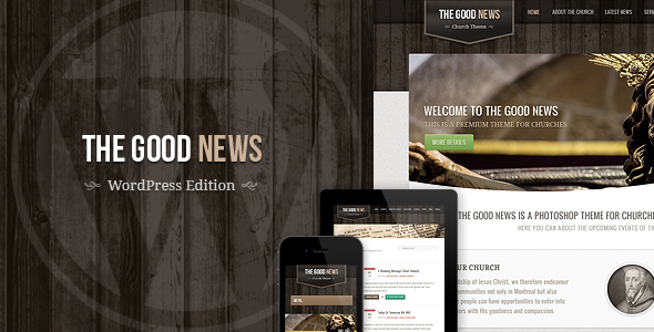 The Good News - Responsive WP Theme For Churches