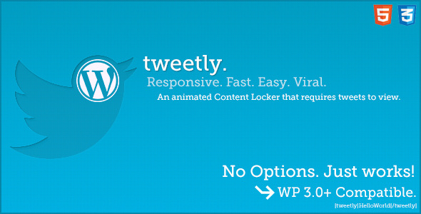 Tweetly - Stylish Tweet To Unlock WordPress Plugin