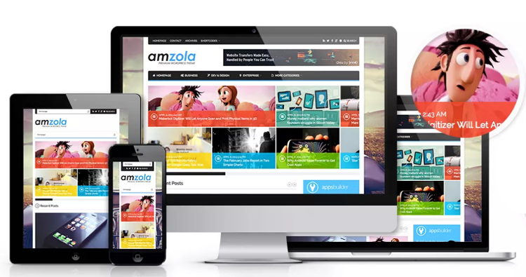 Amzola WordPress Theme
