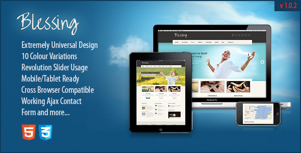 Blessing Responsive HTML5 CSS3 Template