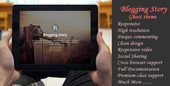 Blogging Story Responsive Ghost Theme