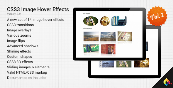 CSS3 Image Hover Effects Vol 2