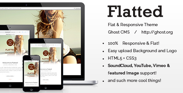 Flatted Responsive & Flat Theme for the Ghost CMS