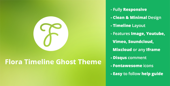 Flora - Responsive Timeline Ghost Theme