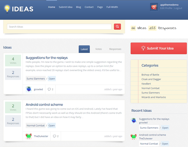 Ideas WordPress Theme