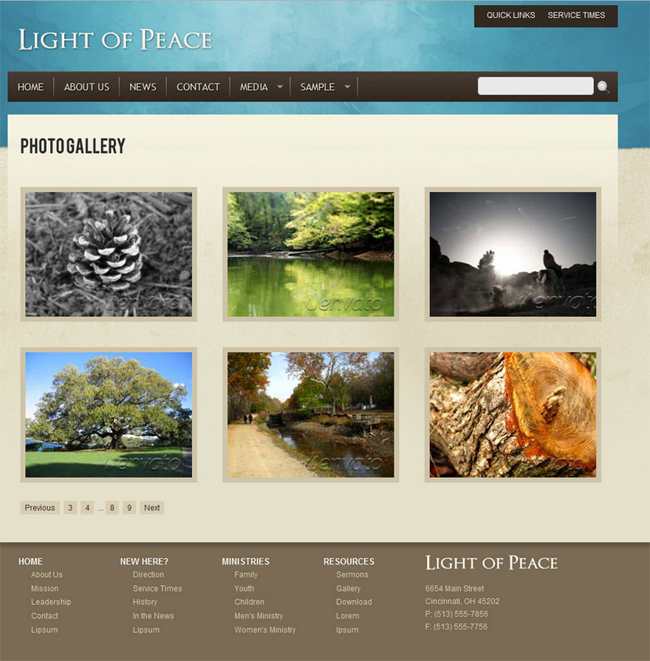 Light of Peace Church HTML Template