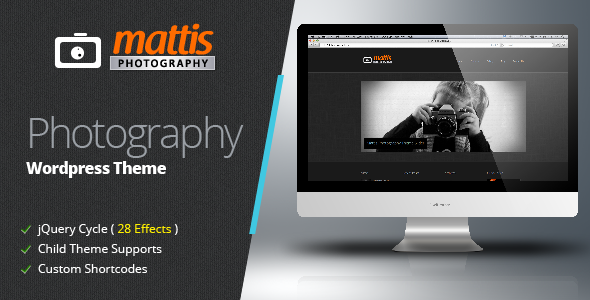 Mattis Photography WordPress Theme