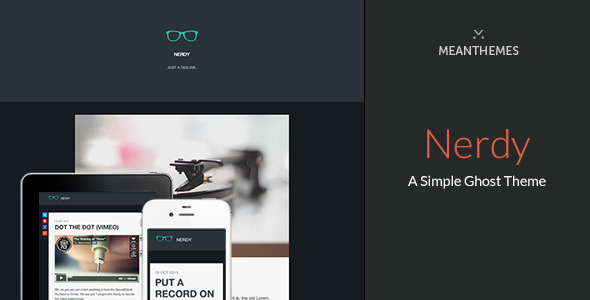 Nerdy A Simple and Responsive Ghost Theme