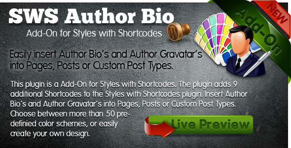 SWS Author Bio Add-on for Styles with Shortcodes