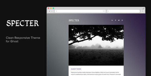 Specter - Clean Responsive Ghost Theme
