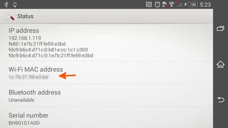 How to Find MAC/IP Addresses in Xperia Z1