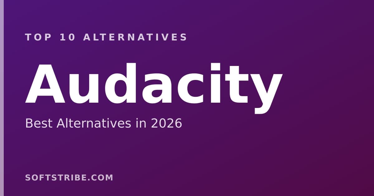 Top 10+ Alternatives for Audacity in 2026