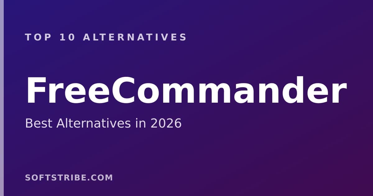 Top 10+ Alternatives for FreeCommander in 2026