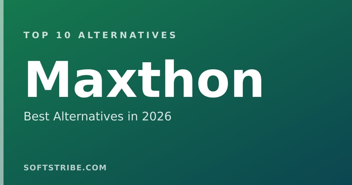 Top 10+ Alternatives for Maxthon in 2026