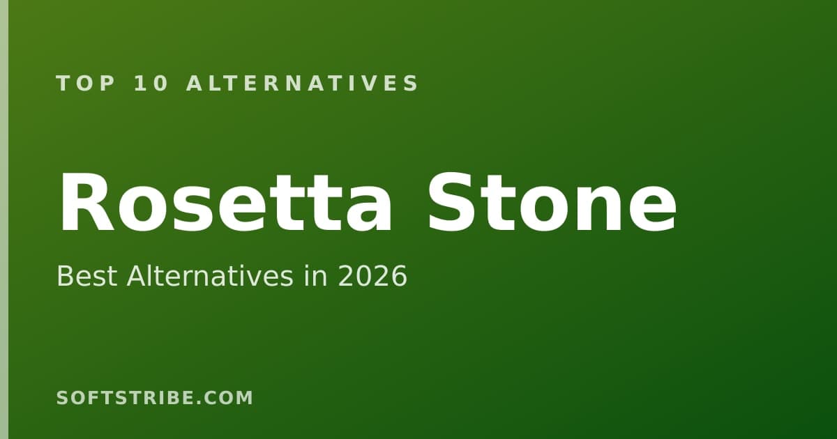 Top 10+ Alternatives for Rosetta Stone in 2026
