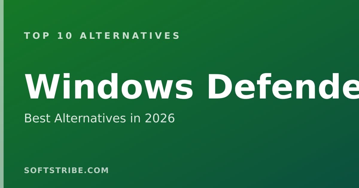 Top 10+ Alternatives for Windows Defender in 2026
