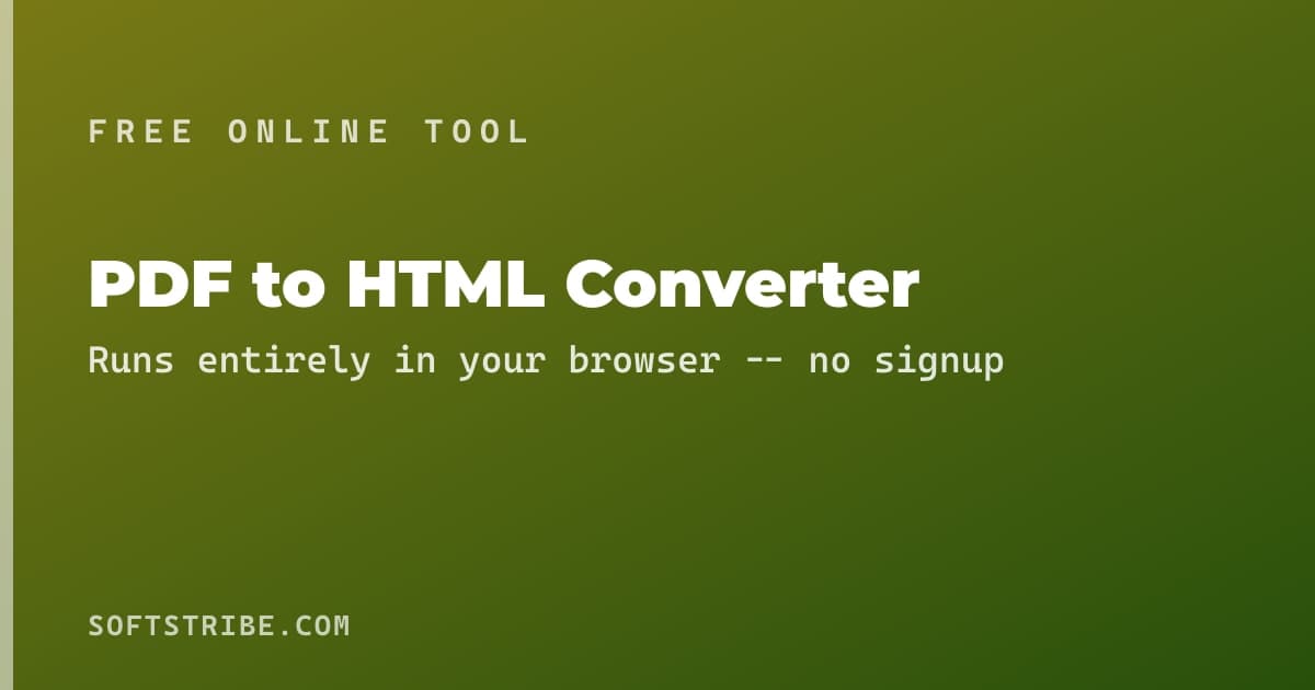 PDF to HTML Converter