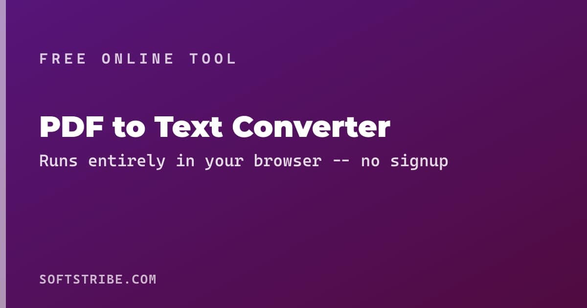 PDF to Text Converter