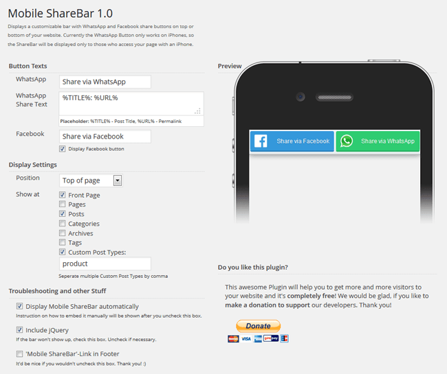 How to Add Whatsapp and Facebook Share Buttons in WordPress