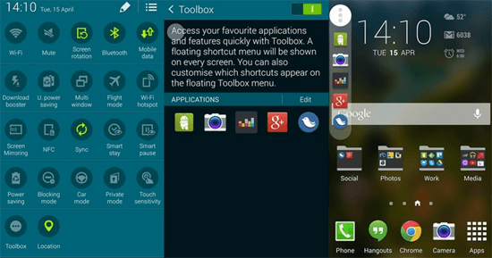 How to Use and Customize Toolbox on Samsung Galaxy S5