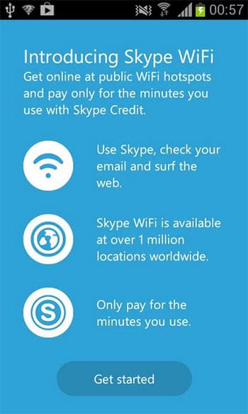 Skype WiFi for Android to Connect Any Public WiFi Connection Wherever you Go!