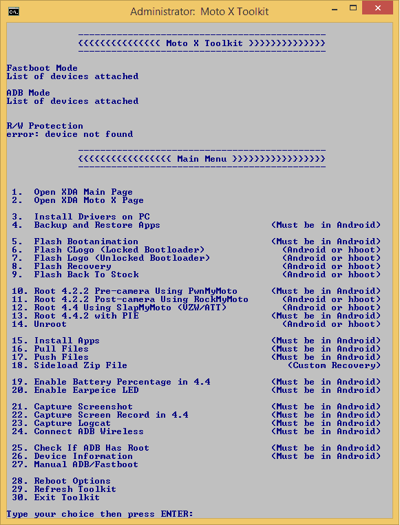 How to Restore Moto X from Custom ROM to Stock ROM (Sprint Carrier)