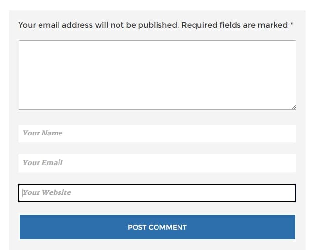 How to remove/disable website field in WordPress