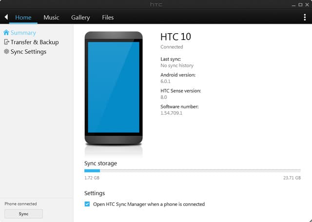 Download HTC Sync Manager 32/64 bits for Windows