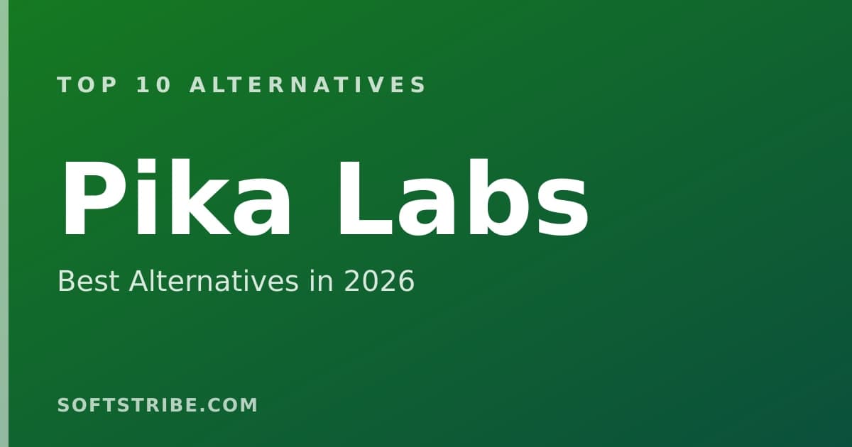Top 10+ Alternatives for Pika Labs in 2026