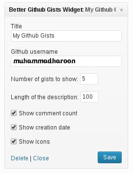 How to List GitHub Gists in WordPress Blog Sidebar Properly