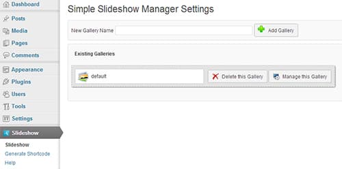 Simple Slideshow Manager – Add Slideshows to Posts in WordPress