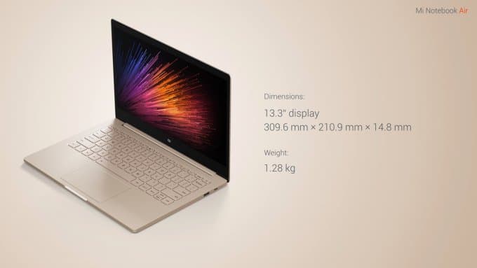 Xiaomi Macbook Air rival with Apple MacBook Review, Specifications & Price
