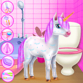Cute Unicorn Caring and Dressup For PC