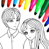 Valentines love coloring book For PC