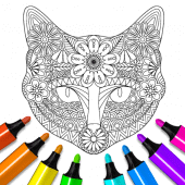 Animal coloring mandala pages For PC