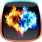 Fire and Ice Live Wallpaper For PC