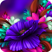 Themes app for  S6 Purple Bloom flower