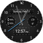 Black Leather HD Watch Face in PC (Windows 7, 8, 10, 11)