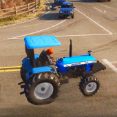 Real Farming Tractor Driving