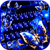 Blue Fancy Butterfly Theme For PC