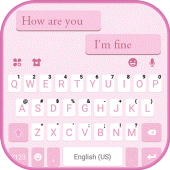 Simple Pink Keyboard Theme For PC
