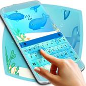 Blue Whales Keyboard Theme For PC