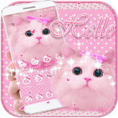 Cute Kitty theme Pink Bow Kitty For PC