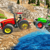 Village Tractor Games:Chained Tractor Offroad Game For PC