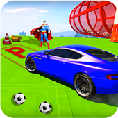 Superheroes Car Parking: Super Stunt Racing Games For PC